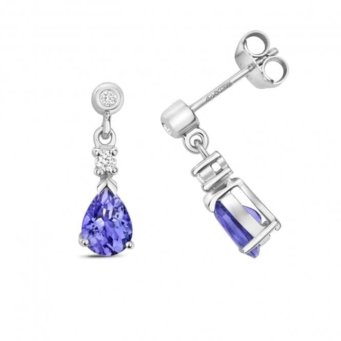 Tanzanite Drop Pear Earrings ED245WT