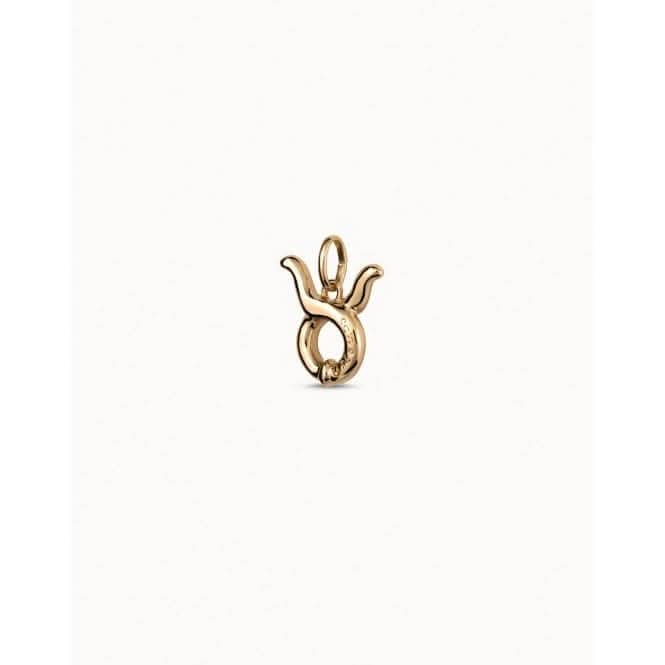 Taurus Golden Metal Charm CHA0197OROTAU0U