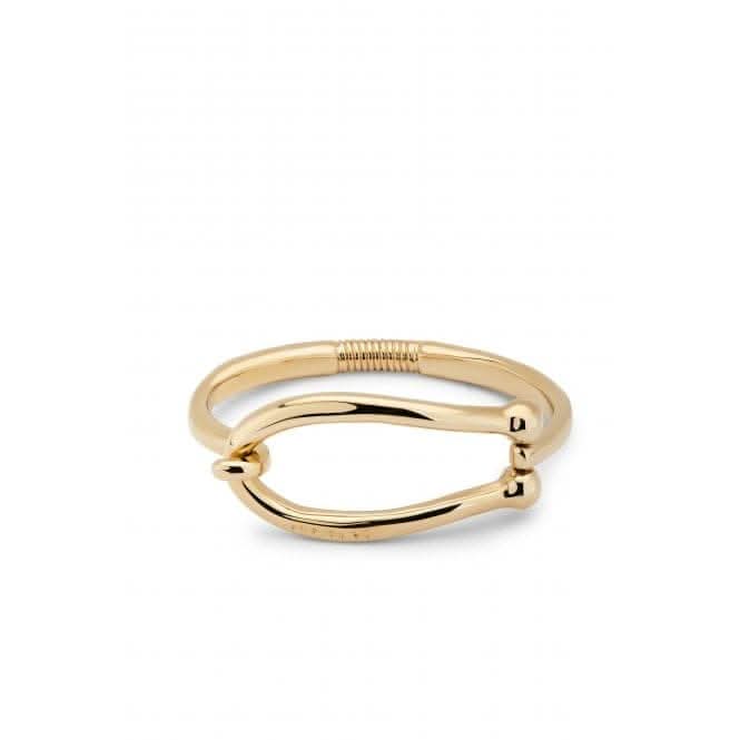 Teen 18k Gold-Plated Rigid Large Link Inner Bangle PUL2417ORO