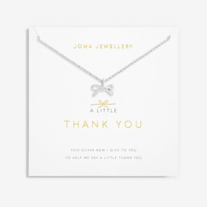 Thank You Silver 46cm + 5cm Extender Necklace 6109Joma Jewellery6109