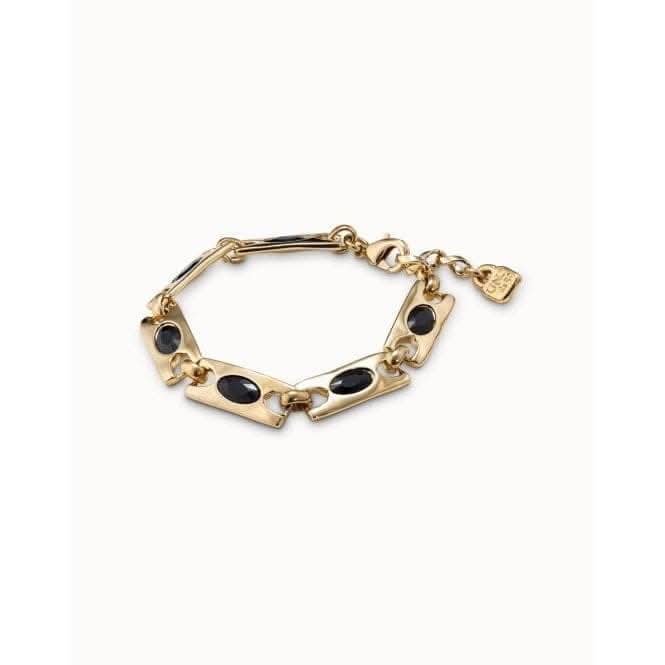The Crown Black Faceted Crystal BraceletUNOde50PUL2246NGRORO0U