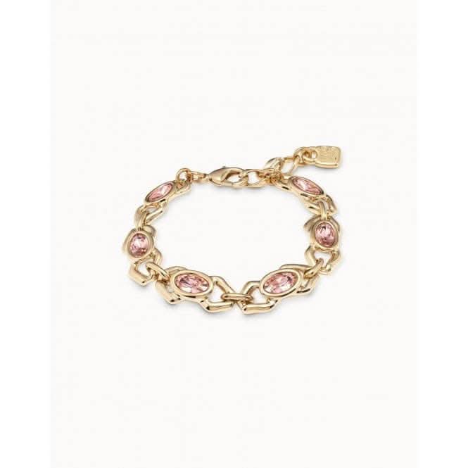 The Queen Pink Faceted Crystal Bracelet