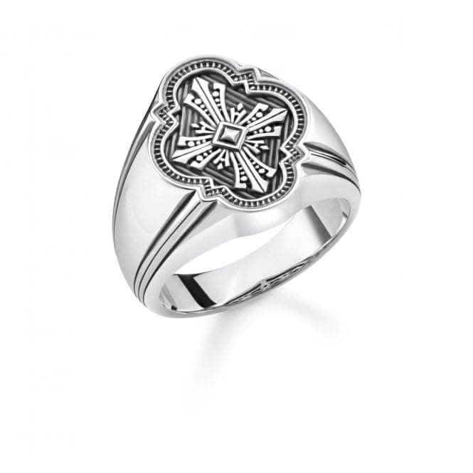 Thomas Sabo Arizona Silver Cross Signet Ring TR2244-637-21