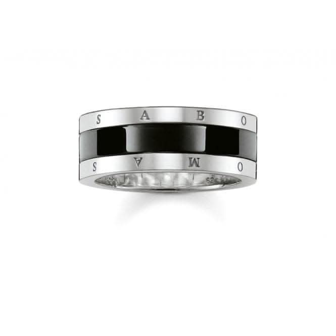 Thomas Sabo Black Ceramic Band Ring TR1994-454-11
