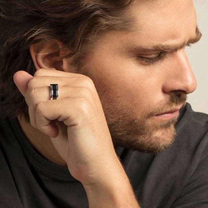 Thomas Sabo Black Ceramic Band Ring TR1994-454-11