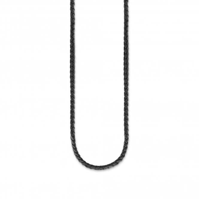 Thomas Sabo Black Leather Charm Necklace  X0244-134-11
