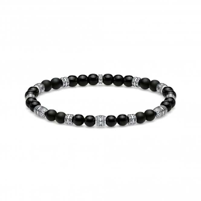 Thomas Sabo Black Lucky Charm Beaded Bracelet A1924 - 704 - 11Thomas Sabo Sterling SilverA1924 - 704 - 11 - L19