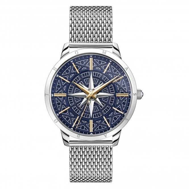Thomas Sabo Blue Rebel Spirit Compass Mesh Strap Mens Watch WA0350-201-209