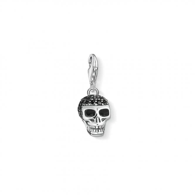 Thomas Sabo Charm Club Black Zirconia Skull Charm 1547-643-11