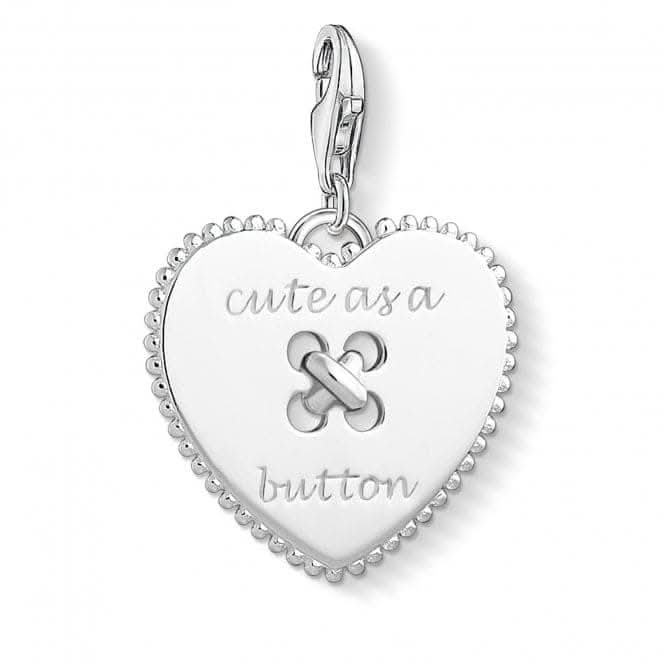 Thomas Sabo Charm Club Silver Heart Coin Charm 1485-001-21