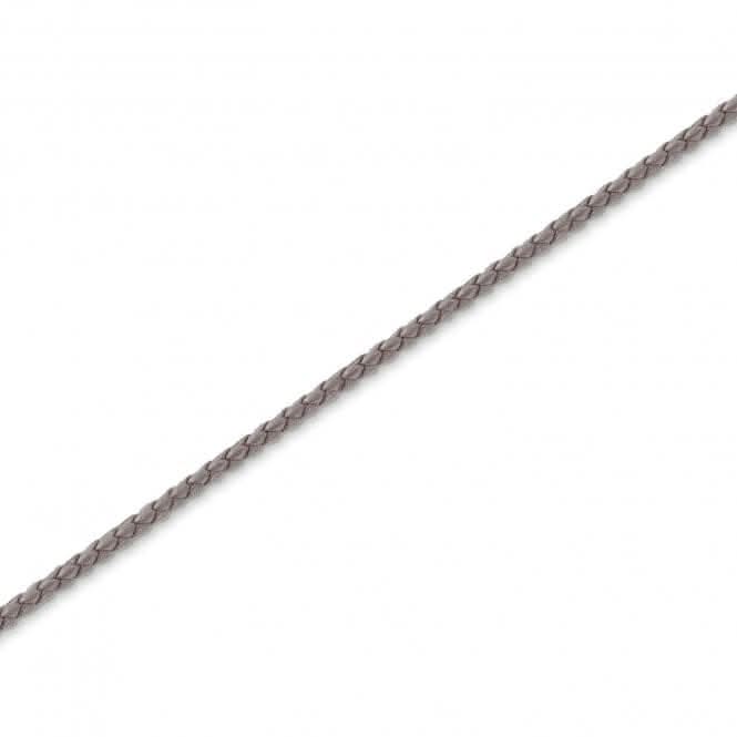 Thomas Sabo Charm Club Silver Leather Grey Necklace X0244-134-5
