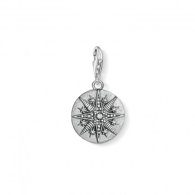 Thomas Sabo Charm Club Silver Star Coin Charm Pendant 1716-643-14