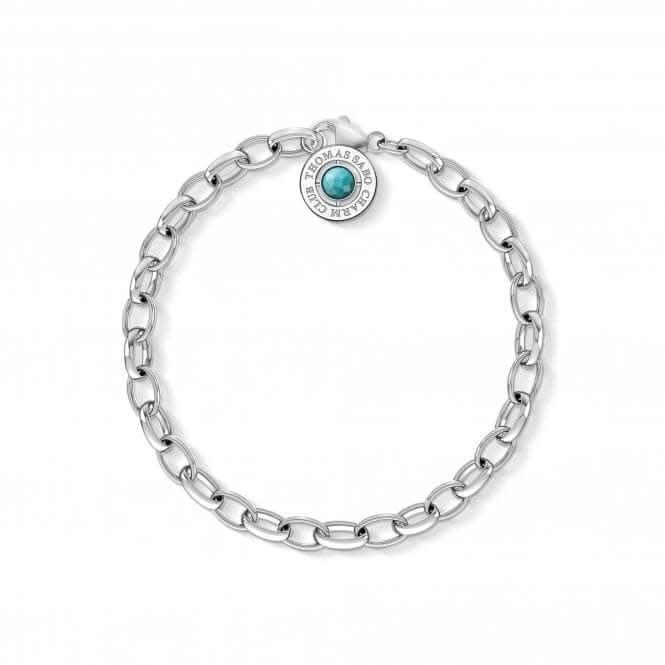 Thomas Sabo Charm Club Turquoise Bracelet X0229-404-17
