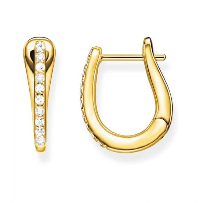 Thomas Sabo Classic Gold Hoop Earrings CR629-414-14