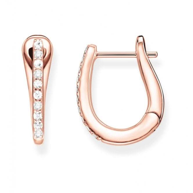 Thomas Sabo Classic Pink Hoop Earrings CR629-416-14