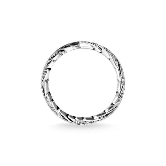 Thomas Sabo Feather Pavé Unisex Ring TR2159 - 643 - 11Thomas Sabo Sterling SilverTR2159 - 643 - 11 - 48