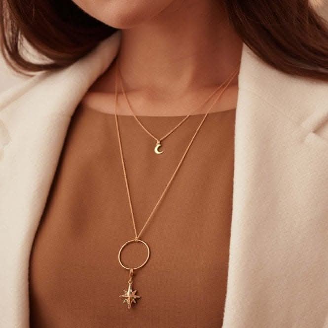 Thomas Sabo Gold Long Minimal Charm Necklace X0252-413-39