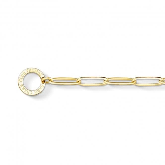 Thomas Sabo Gold Paper Clip Style Charm Bracelet X0253-413-39
