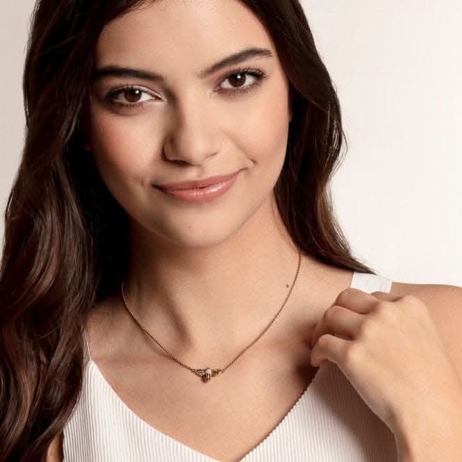 Thomas Sabo Gold Plated Bee Necklace KE1866 - 414 - 7 - L45vThomas Sabo Sterling SilverKE1866 - 414 - 7 - L45v