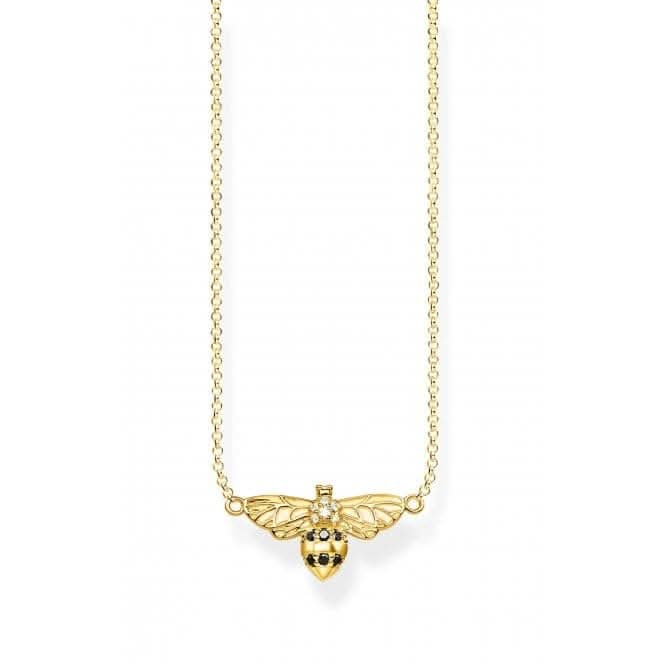 Thomas Sabo Gold Plated Bee Necklace KE1866-414-7-L45v