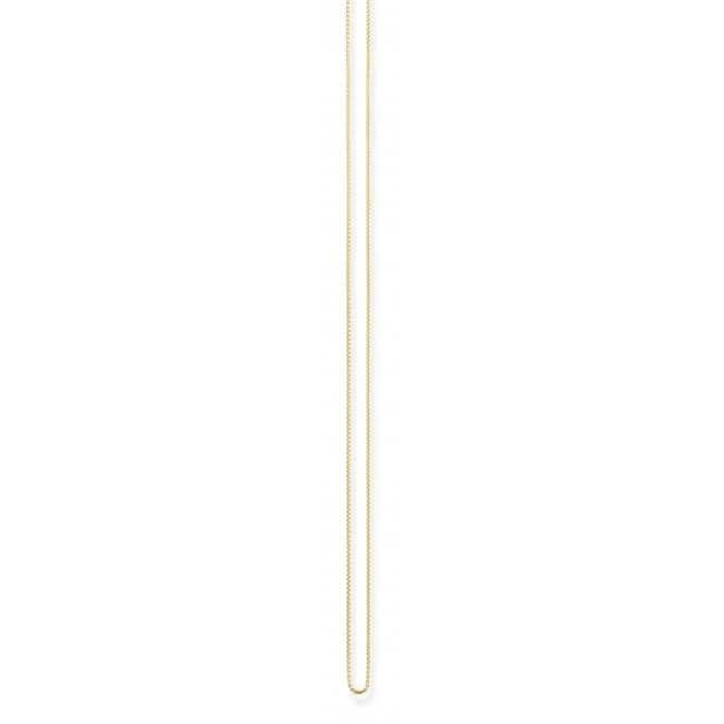 Thomas Sabo Gold Plated Ribbon Necklace KE1106-413-12