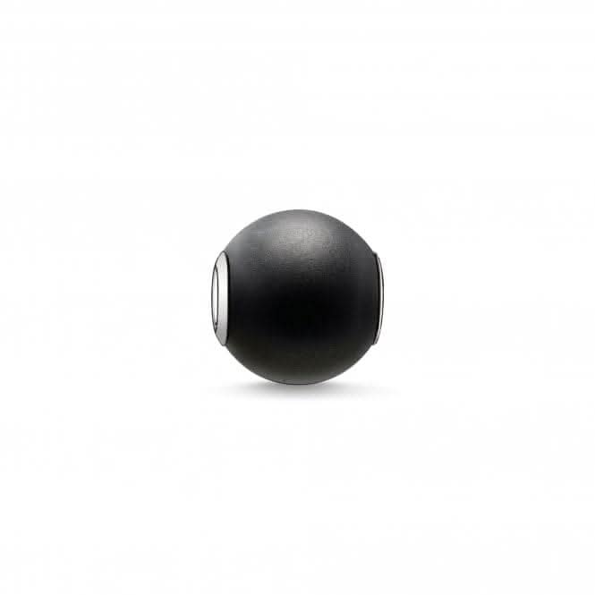 Thomas Sabo Karma Beads Silver Black Obsidian Stone Matt K0001