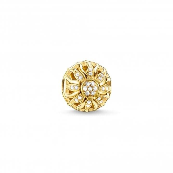 Thomas Sabo Karma Beads Silver Zirconia Gold Plated Sunshine K0031Thomas Sabo Karma BeadsK0031 - 414 - 14