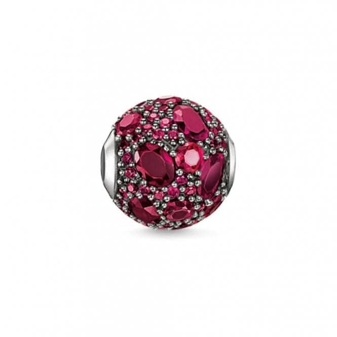 Thomas Sabo Karma Silver Blackened Synthetic Corundum Bead K0096