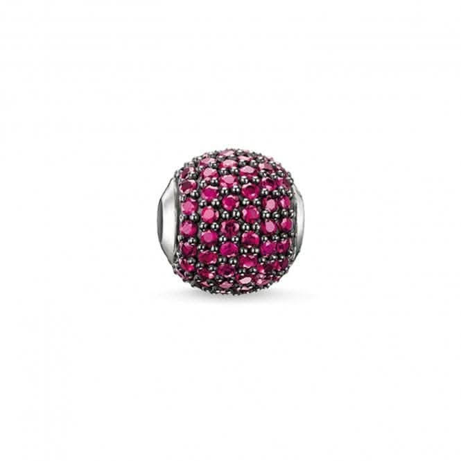 Thomas Sabo Karma Sterling Silver Blackened Zirconia Bead K0113