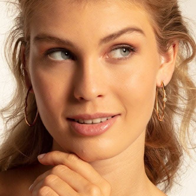 Thomas Sabo Kingdom of Dreams Gold Oval Hoop Earrings  CR631-959-7