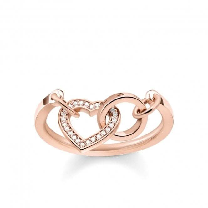 Thomas Sabo Ladies Glam and Soul Rose Gold Together Heart Ring TR2142 - 416 - 14Thomas Sabo Sterling SilverTR2142 - 416 - 14 - 48