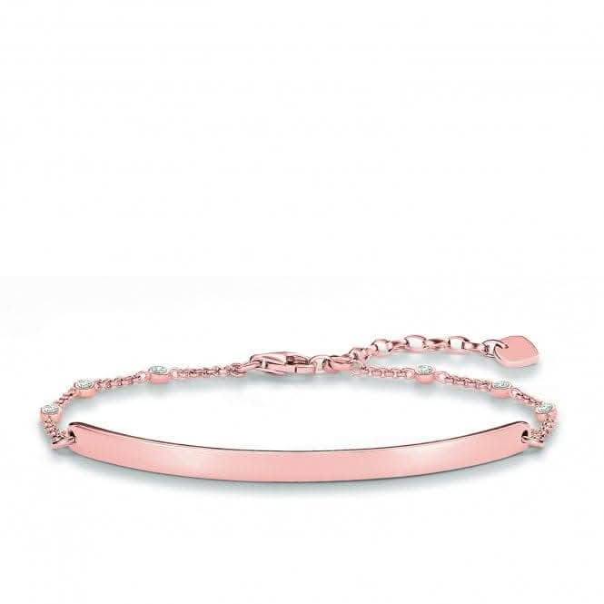 Thomas Sabo Love Bridge Rose Gold Zirconia Bracelet LBA0040-416-14
