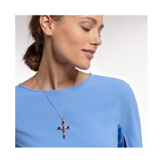 Thomas Sabo Magic Stones Colourful Cross Pendant PE859 - 294 - 7Thomas Sabo Sterling SilverPE859 - 294 - 7