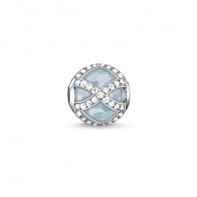 Thomas Sabo Milky Aquamarine Zirconia Karma Bead K0145-694-31
