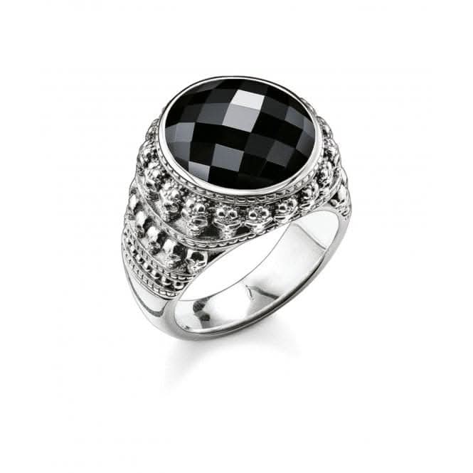 Thomas Sabo Onyx Skulls Ring TR2005-024-11
