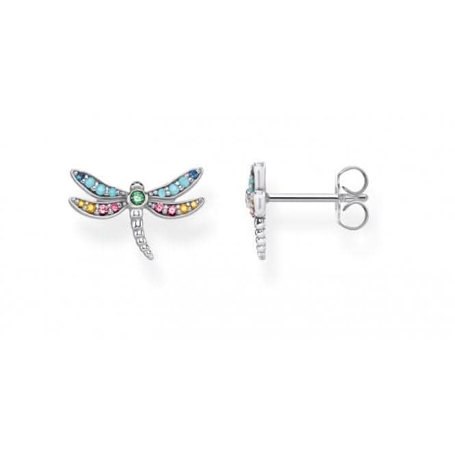 Thomas Sabo Paradise Colours Silver Dragonfly Ear studs H2051-314-7