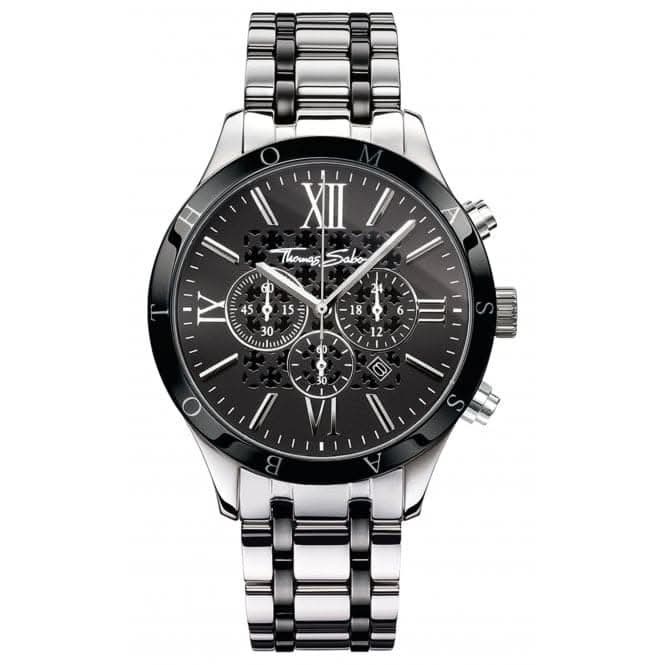 Thomas Sabo Rebel At Heart  Chronograph Black Watch WA0139-222-203