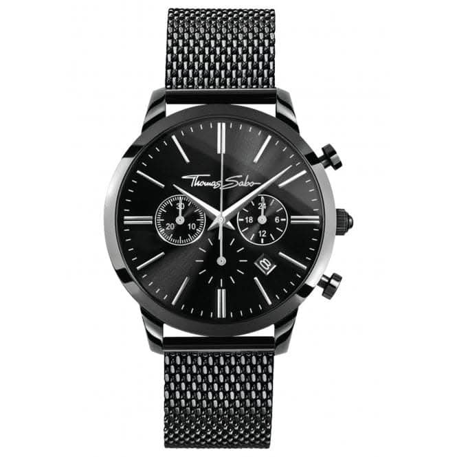 Thomas Sabo Rebel Spirit Chrono Mens Black Watch WA0291-287-203