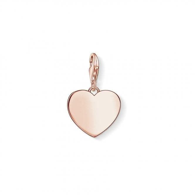 Thomas Sabo Rose Gold Engravable Heart Charm 1633-415-40