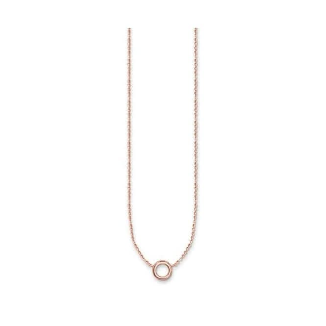 Thomas Sabo Rose Gold Plated Charm Club Necklace X0240-415-40