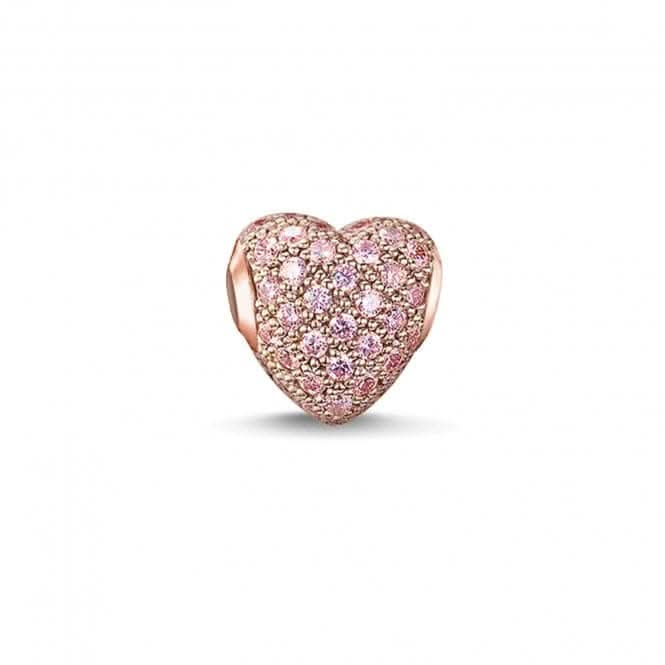 Thomas Sabo Rose Gold Zirconia Karma Bead K0144-416-9