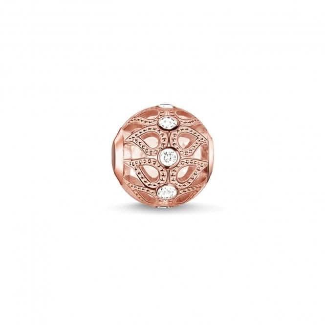Thomas Sabo Rose Gold Zirconia Karma Bead K0146-416-14