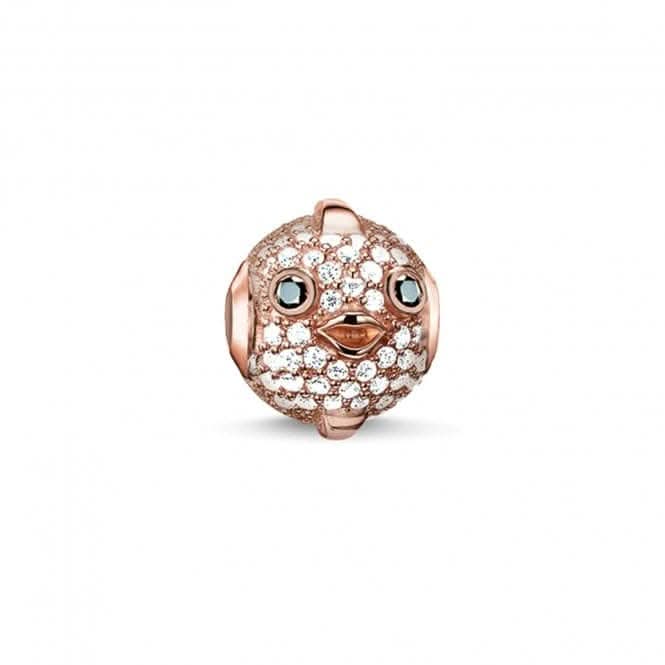 Thomas Sabo Rose Gold Zirconia Karma Bead K0148-416-14