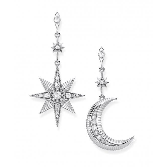 Thomas Sabo Royalty Star And Moon Earrings H2026-643-14