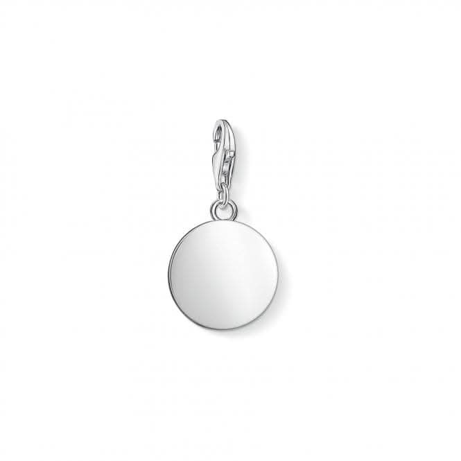 Thomas Sabo Silver Disc Silver Charm Pendant 1428-001-21