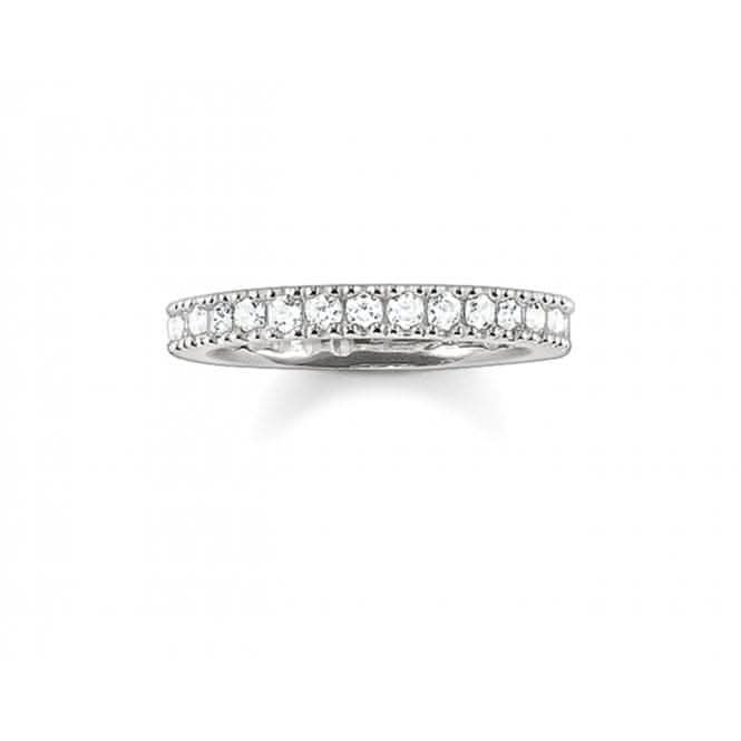 Thomas Sabo Silver Pavé Eternity Ring TR1981-051-14
