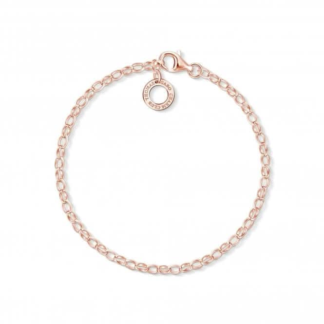Thomas Sabo Silver Rose Gold Charm Bracelet X0243-415-40
