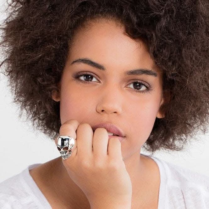 Thomas Sabo Silver Skull Ring TR1704-001-12