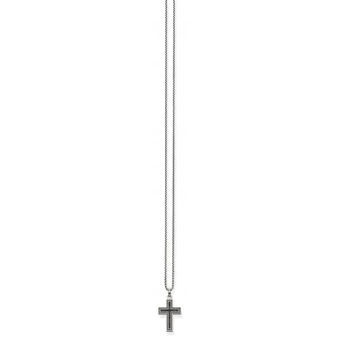 Thomas Sabo Silver Zirconia Black Cross Pendant PE530 - 051 - 11Thomas Sabo Sterling SilverPE530 - 051 - 11