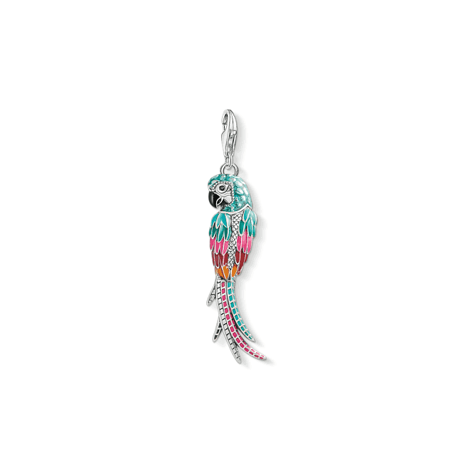 Thomas Sabo Silver Zirconia Ornamental Parrot Charm Y0002-691-7